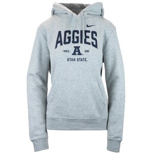 Women's Nike Utah State Aggies Hoodie gray